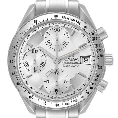 omega speedmaster date silver dial|omega speedmaster dials explained.